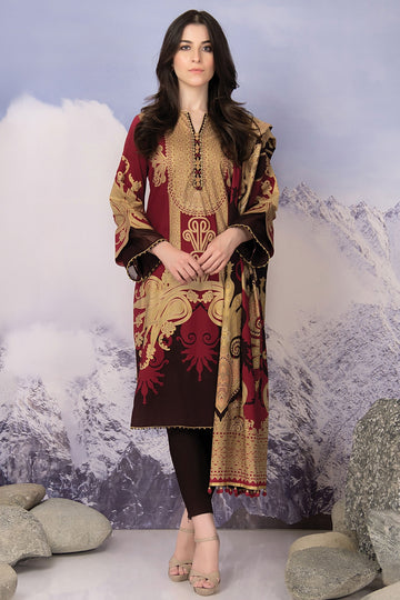 FW-41-21-RED Alkaram Winter Collection 2021